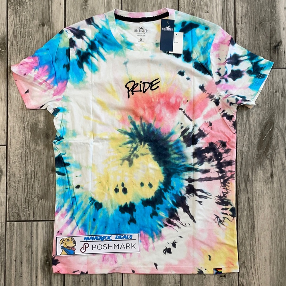 NWT Hollister Pride LGBTQ Tie-Dye T-Shirt